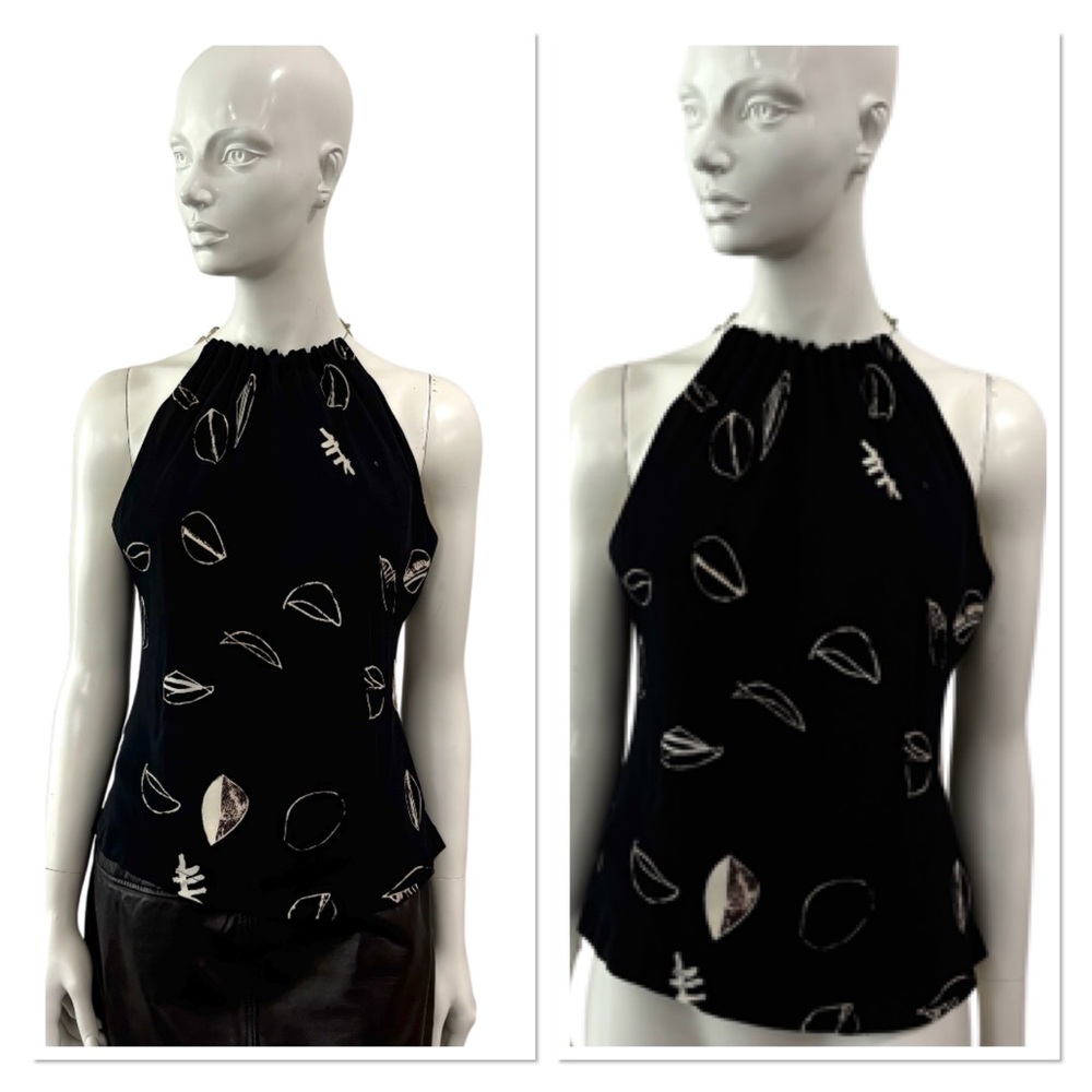 Vintage Y2K Studio Jax Metal Choker Halter Top